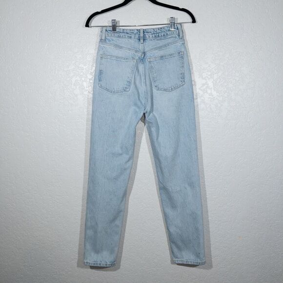 Zara Light‎ Blue Wash Mom Fit High Rise Jeans Size 2 - Picture 5 of 6